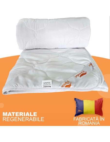 Pilota matlasata Pernador, microfibra 200g/mp, lavabila la 90°C, 140cm x 200cm