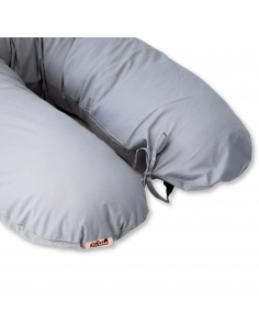 Perna pentru gravide tip cornulet 3 in 1 din bumbac, gri 2