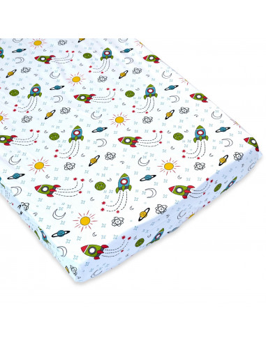 Cearsaf cu elastic pentru patut copii 120x60,...