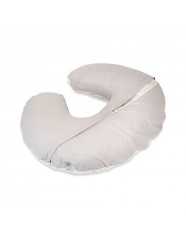 Husa Perna pentru alaptare 2 in 1, stele gri cu...