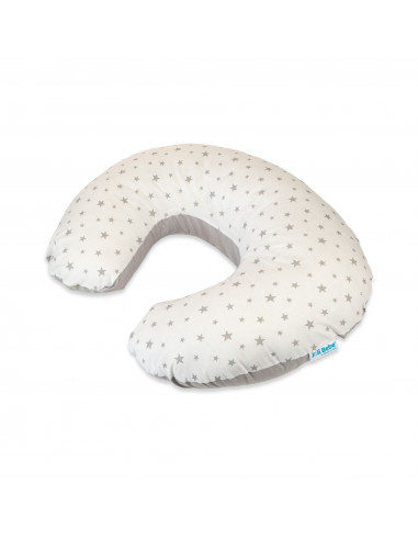 Husa Perna pentru alaptare 2 in 1, stele gri cu...