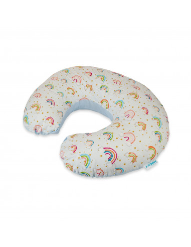 Husa Perna pentru alaptare 2 in 1, curcubeu...