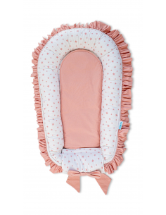 Set 5 piese Baby Nest Premium din Bumbac, model fundita maro 2