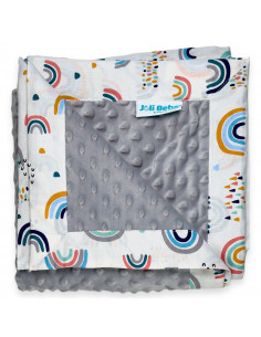 Paturica cu 2 fete din plus minky si bumbac, 100 x 100cm,...