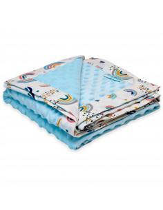 Paturica cu 2 fete din plus minky si bumbac, 100 x 100cm,... 2