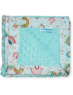 Paturica cu 2 fete din plus minky si bumbac, 100 x 100cm,...