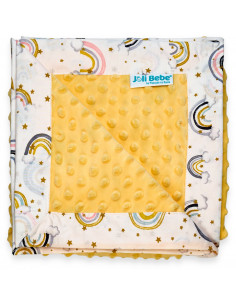 Paturica cu 2 fete din plus minky si bumbac, 100 x 100cm,...