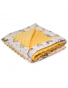 Paturica cu 2 fete din plus minky si bumbac, 100 x 100cm,... 2