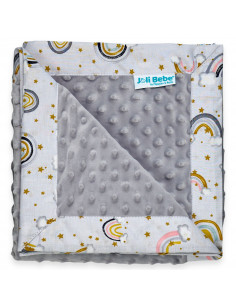 Paturica cu 2 fete din plus minky si bumbac, 100 x 100cm,...