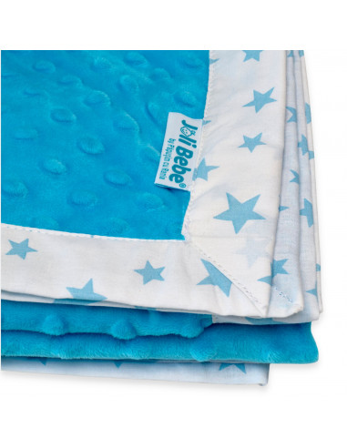 Paturica cu 2 fete din plus minky si bumbac,...